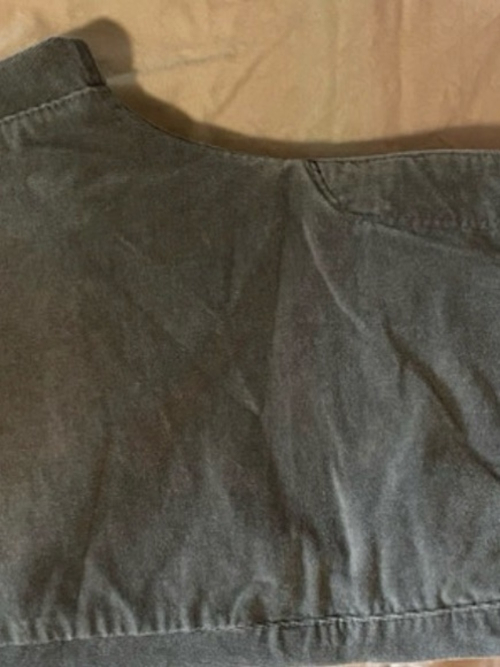 Classic Women's Denim Skirt in Charcoal Gray